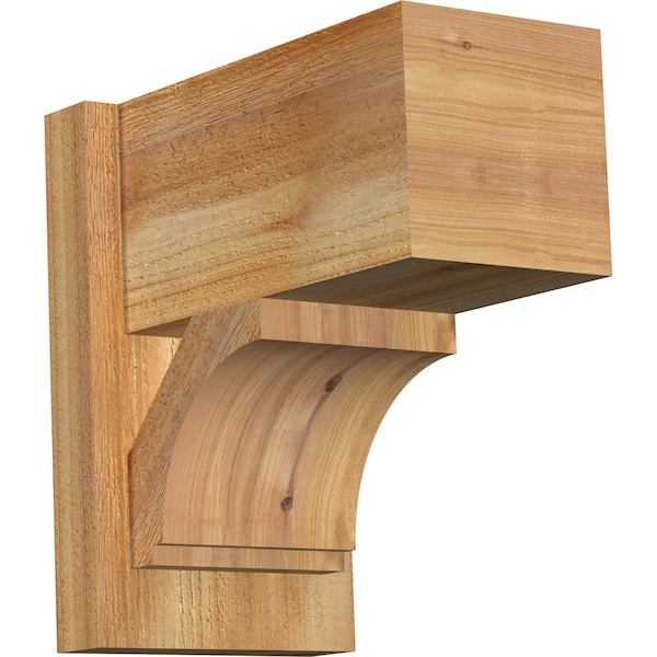 Ekena Millwork Imperial Block Rough Sawn Outlooker, Western Red Cedar, 8"W x 14"D x 14"H OUT08X14X14IMP05RWR - main